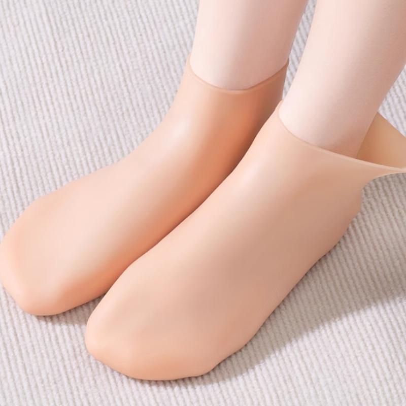 1 пара защитных чехлов для ног, силиконовые водонепроницаемые устойчивые к растрескиванию размягченные мозоли, кератинизированные рукава для ног, пляжные носки, против сухого растрескивания