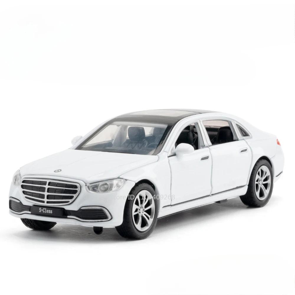 1:Масштаб 32 C260L S400L Модель Игрушечной Машинки Сплав Литье под Давлением Симуляция Музыка Свет Игрушки с Оттяжкой Миниатюрные Модели Транспортных Средств Подарки для Мальчиков