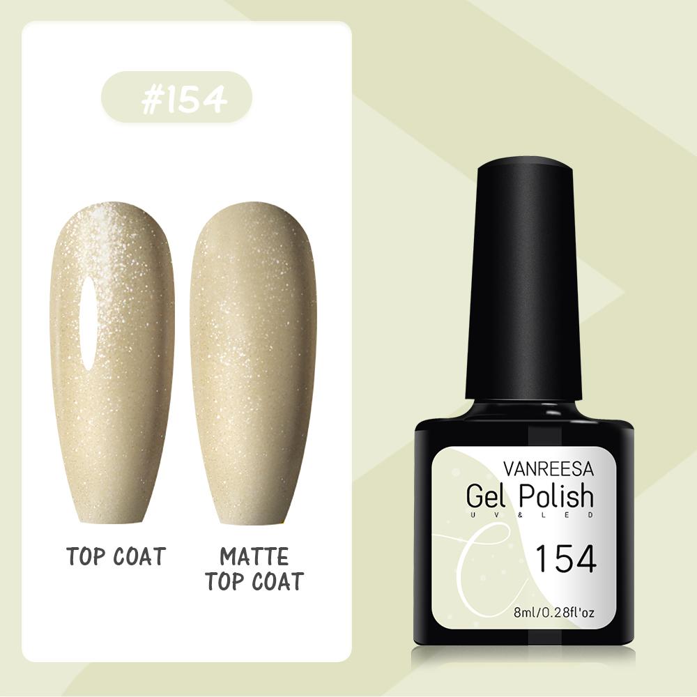VANREESA Набор гелей для ногтей 111 цветов Гель-лак для ногтей Soak Off Базовое покрытие Верхнее покрытие Маникюр для ногтей УФ-светодиодный полуперманентный лак Стойкий гель для дизайна ногтей
