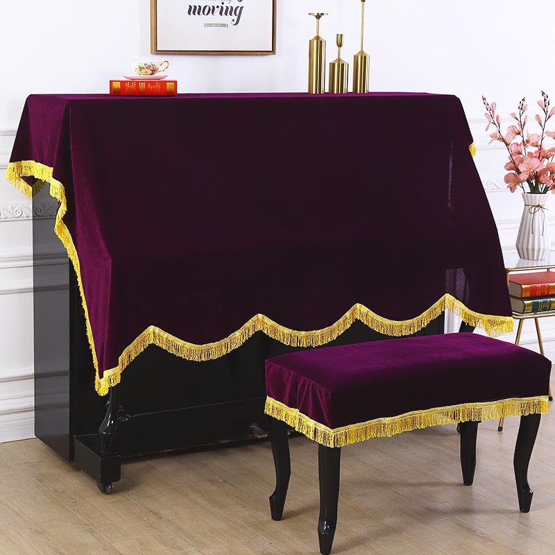 Бархатный чехол для табурета с кисточками, полупылезащитные чехлы, защитный чехол