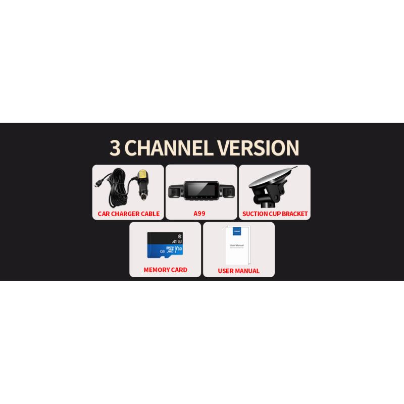 Автомобильный видеорегистратор TiESFONG, 4 канала, A99 FHD 1080P, для автомобильного видеорегистратора, 360°, автоматический видеорегистратор, ночное видение, поддержка WiFi, круглосуточный парковочный монитор