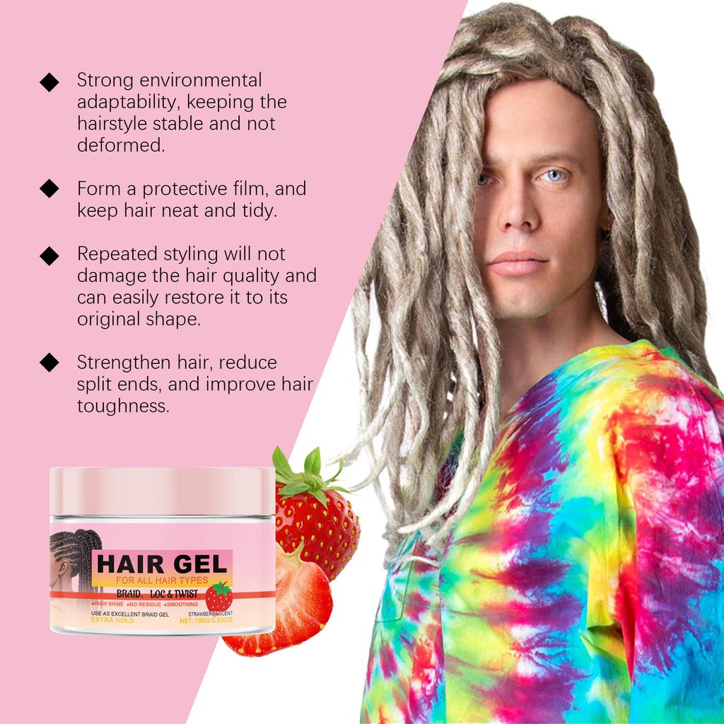 Гель для укладки волос, укладка кос, стойкий освежающий укладочный увлажняющий разглаживающий гель для укладки вьющихся волос.