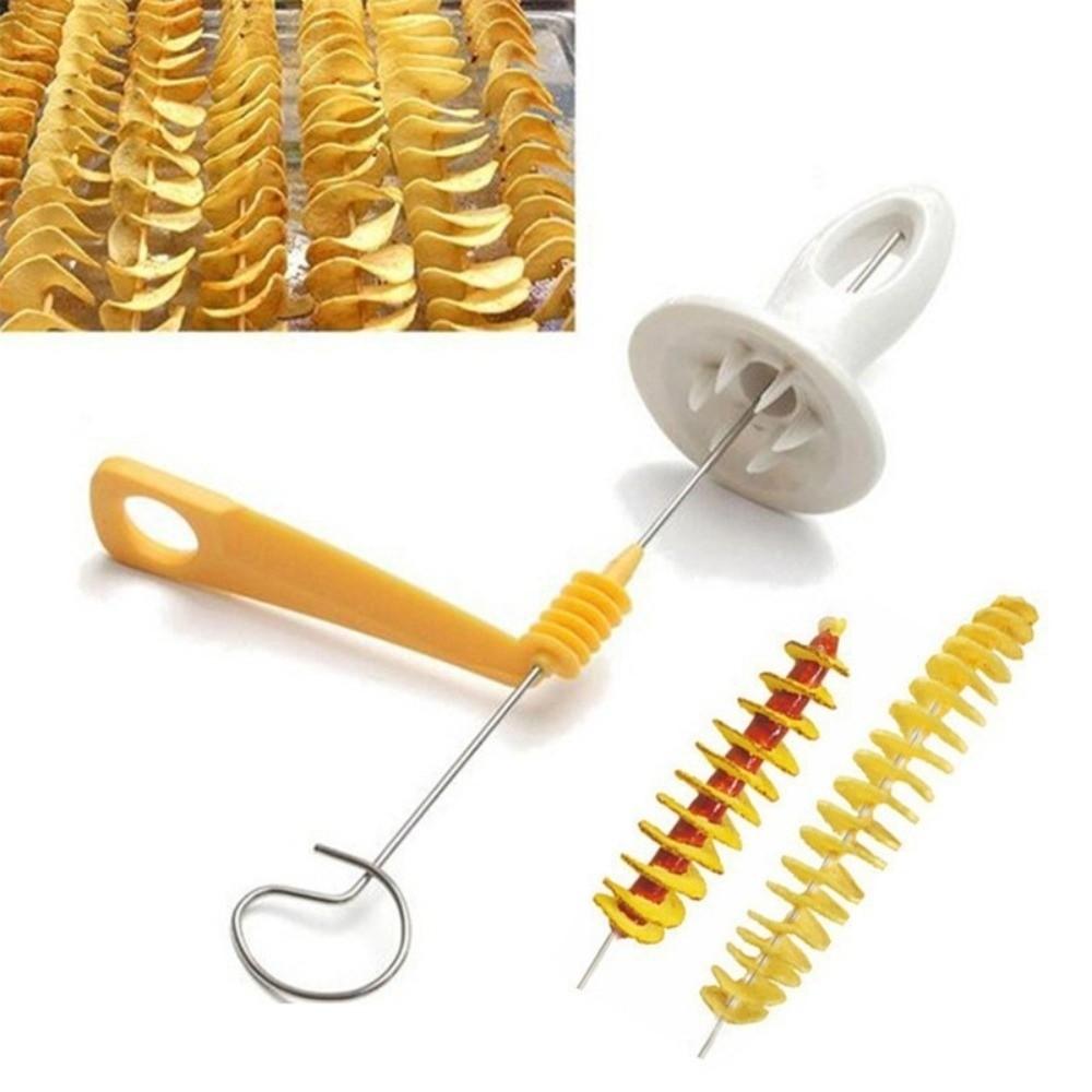 Twisted Slice Potato Spiral Cutter Whirlwind Potato Potato Tower Tool Potato Slicer BBQ Skewers