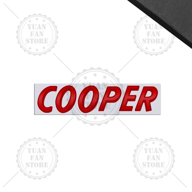 1PCS Metal Letter For Countryman Clubman MINI Cooper S 3D Emblem Car Rear Trunk Decals Lettering Badge Auto Accessories Styling