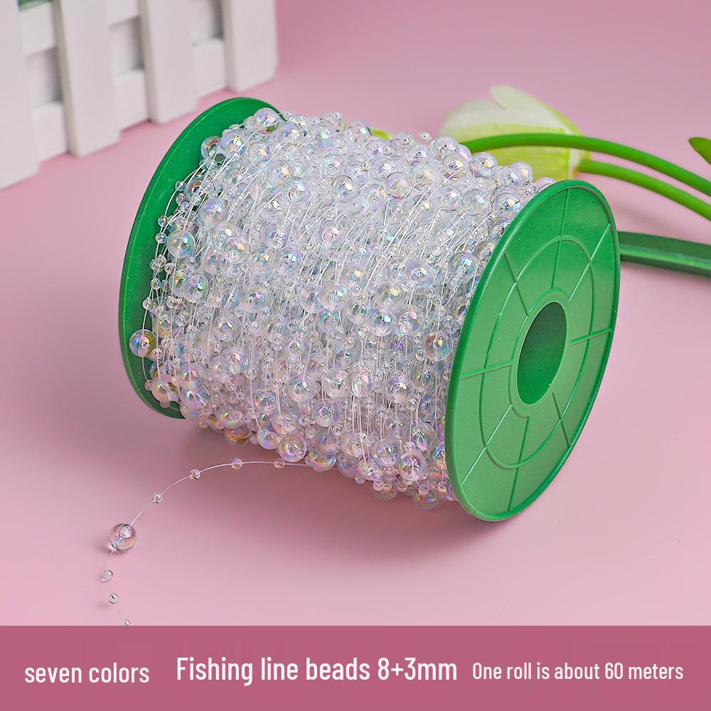 Sky Star Fishing Line Beads & Accessories for DIY: Bouquet Veil Chain, Bow, Flower, Lantern