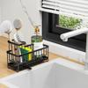 Держатель для губки для кухонной раковины, Самодренажный органайзер для кухонной раковины, Подставка для раковины, Аксессуары для мытья посуды, тряпки, мыла, скраба