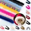 8cm Hood Hat Fluffy Artificial Fox Fur Trim Thickened Faux Fur Strips DIY Garment Materials