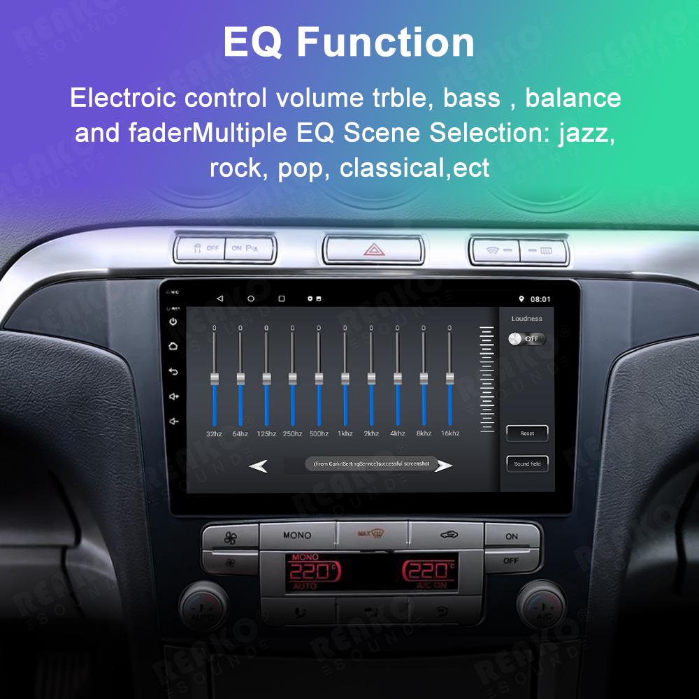 Reakosound Android Car Radio For Ford S Max S-MAX 2007 2008 AT Car Radio Multimedia Video Player Navigation GPS Stereo Auto Android 2 Din