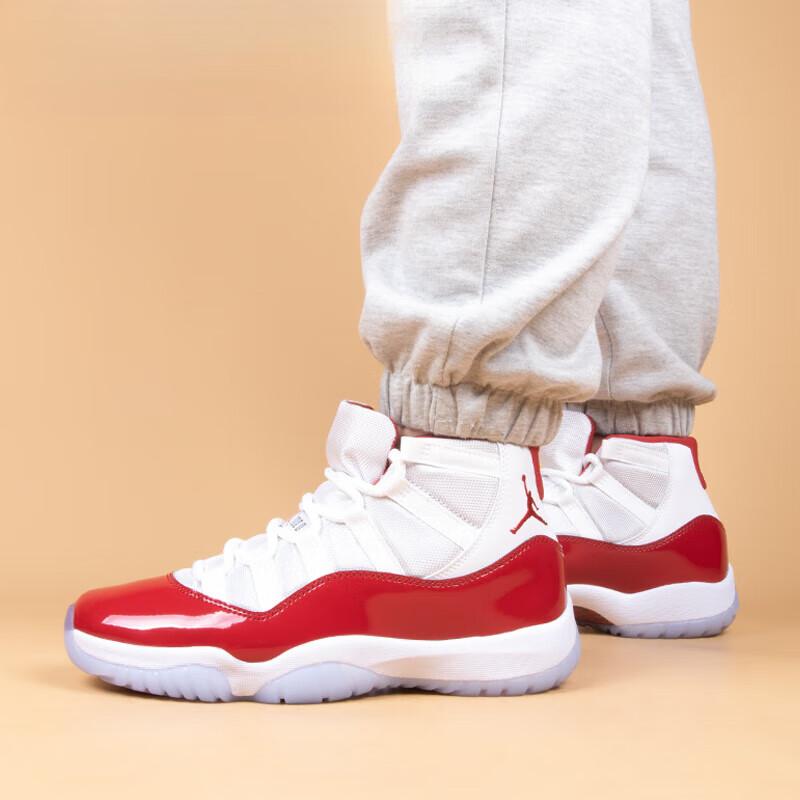 Кроссовки Air Jordan 11 Retro GS Cherry Kids Белый Черный Varsity-Red 378038-116
