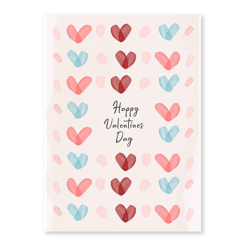 День святого Валентина Розовое сердце Настенная живопись Простая скандинавская картина на холсте Бохо праздничный подарок Дамский постер для украшения гостиной