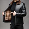 Clothes Winter New Fashion Urban Lapel Leather Jacket Men's Mink Fur Integrated Warm Leather Jacket