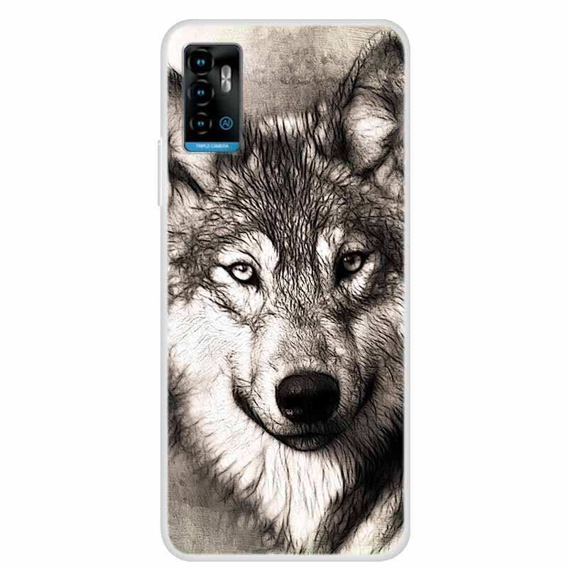 For ZTE Blade A71 Case Animals Bumper Silicone TPU Soft Cover Phone Case For ZTE Blade A71 A7030 Shockproof Cartoon Coque Funda