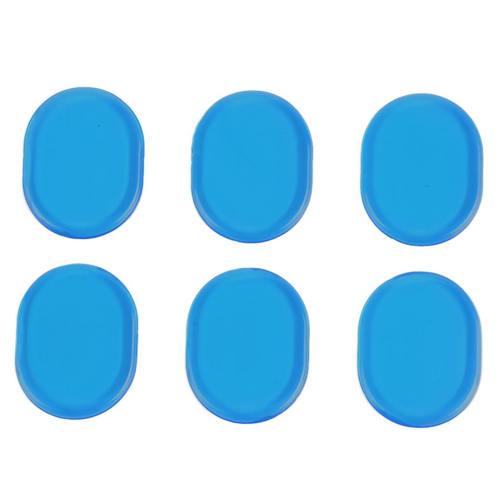 6 шт. Силиконовые мягкие гелевые подушечки для демпфера барабана, уменьшающие объем, глушители барабана для домашней практики, черные