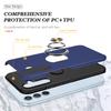 For Samsung Galaxy S24 FE Case PC+TPU Phone Cover with Rotatable Ring Holder