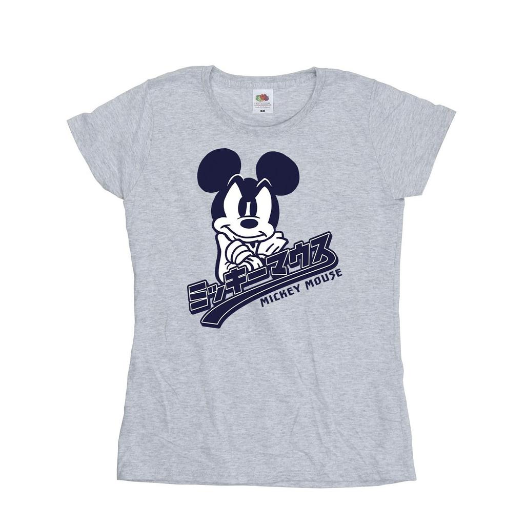Disney Womens/Ladies Mickey Mouse Japanese Cotton T-Shirt