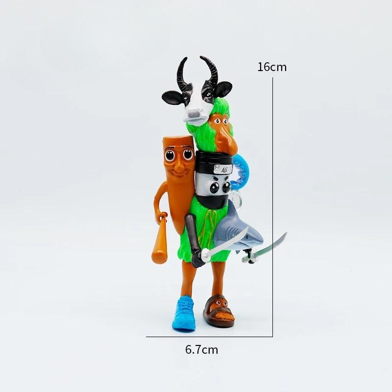 Тун Тун Тун Сахур Тралалеро Тралала Итальянский Мозговой Гниль Издание Монстр Фьюжн Аниме Экшн Мультфильм Орнамент Веселая Игрушка Подарок Фигурка