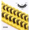 10 Pairs Natural False Eyelashes Curl Russian Volumes 3D Fluffy Mink Reusable Fake Lashes Flexible Extensions Faux Cils
