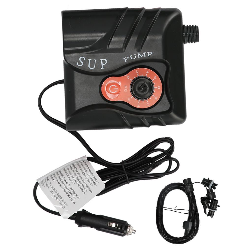 Электрический воздушный насос с автоматическим выключением, весло, резиновая лодка, каяк, интеллектуальный насос для накачивания 12 В 16 фунтов на кв. дюйм