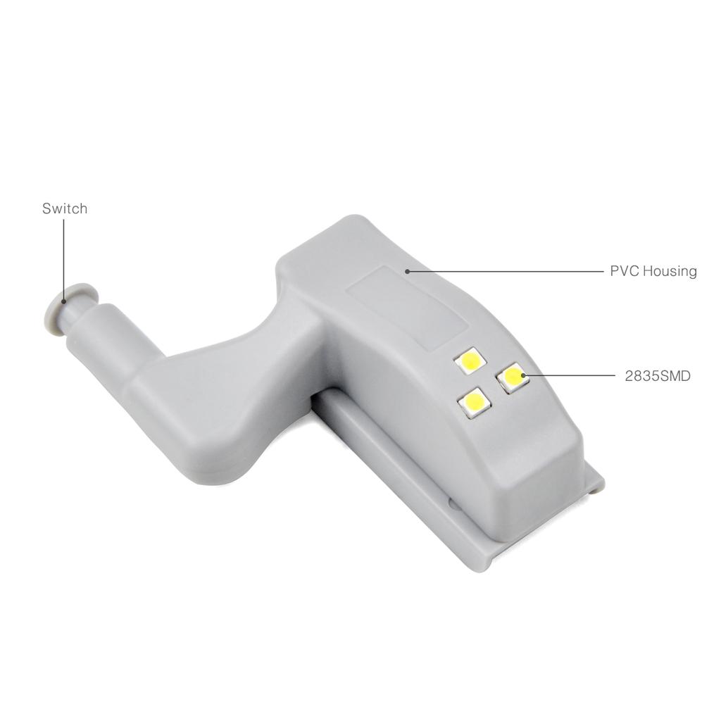 Inner Hinge Light Sensor LED Lamp 0.3W Cabinet Wardrobe Door Closet Bulb Kitchen