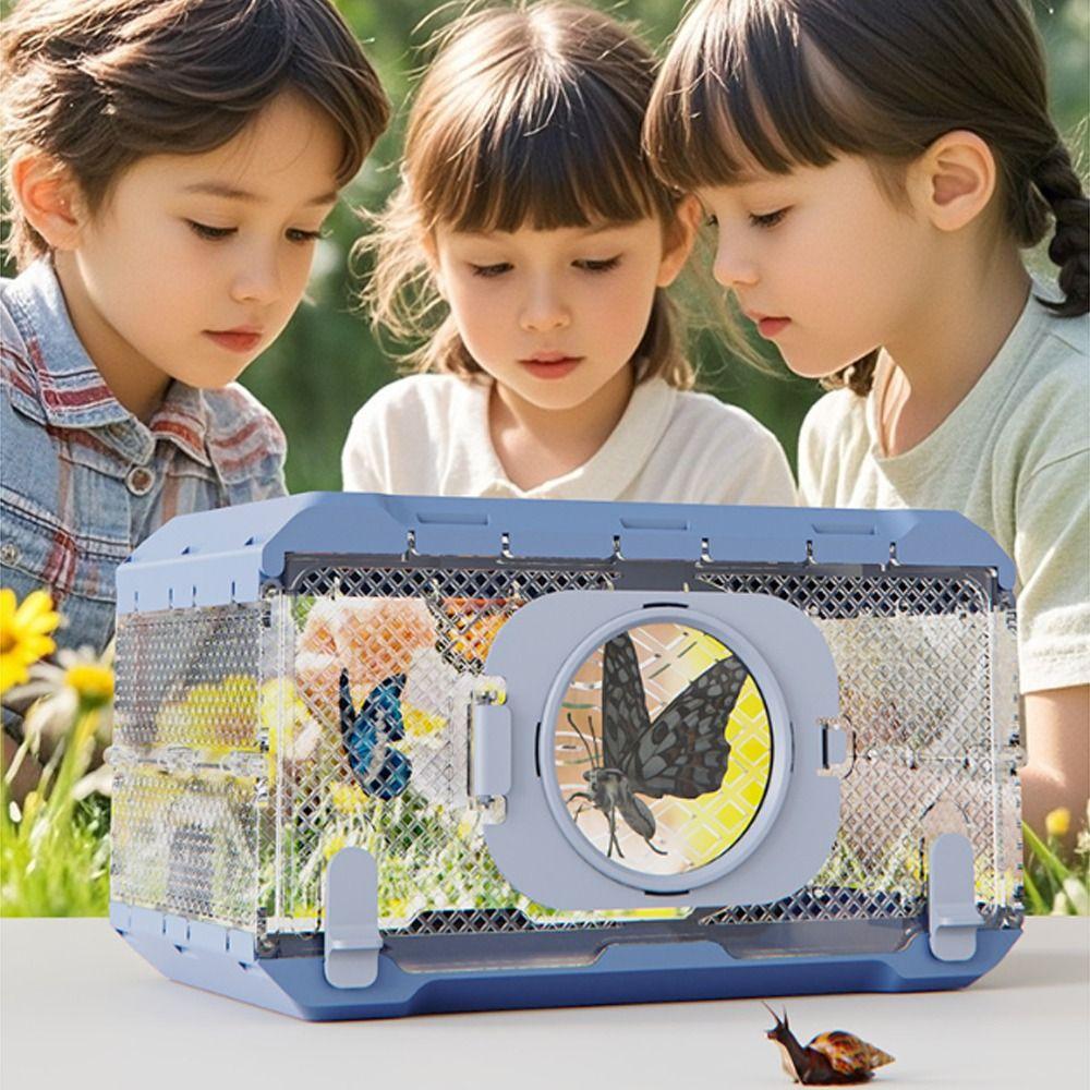 Folding Insect Observation Box Waterproof Critter Butterflies Cage Kindergarten Science Toy