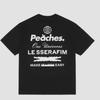 LE SSERAFIM Футболка с коротким рукавом Peaches Staple, неношеная, абсолютно новая, черная