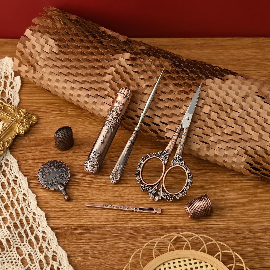 Ножницы для вышивания деревянные европейские антикварные винтажные швейные ремесла нитки для резки антикварный стиль шитье швейный набор своими руками набор D&D, набор, ножницы,