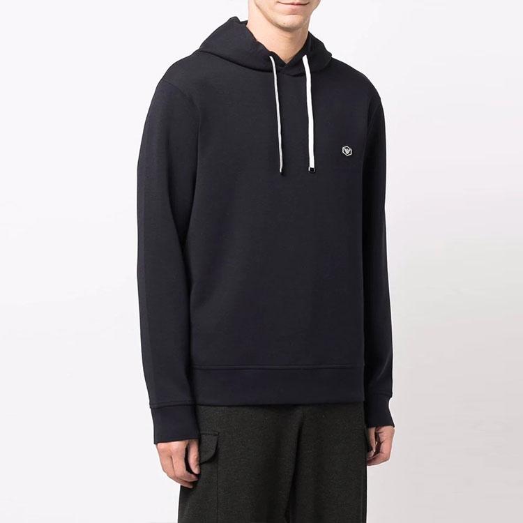 Emporio Armani Худи однотонное с логотипом Мужские худи Темно-синий 8N1MD01JHSZ0920