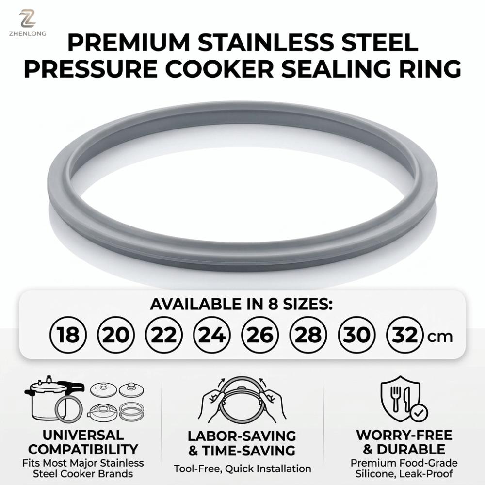 2-8L Pressure Cooker Sealing Ring 18-32cm Replacement Part Silicone Rubber Gasket  Cooker Parts
