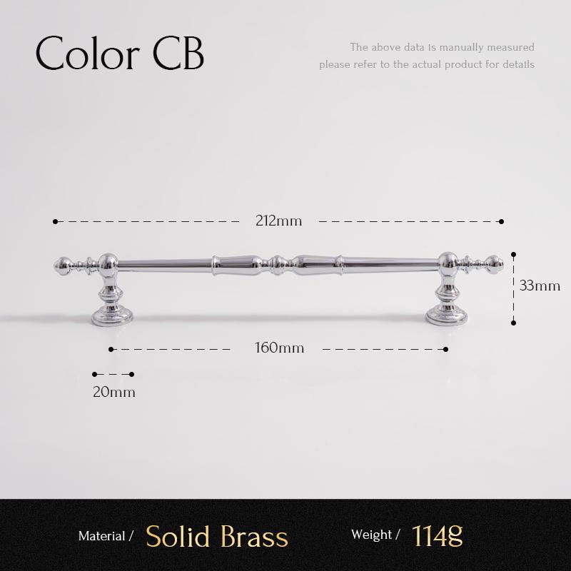 Santaya Solid Brass Cabinet Handle Chrome Bright Silver Kitchen Cabinets Pull Wardrobe  Drawer Knob Luxury Furniture Pulls