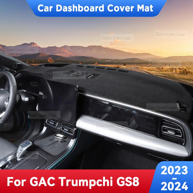 For GAC Trumpchi GS8 2024 Car Dashboard Avoid Light Pad trument Platform Desk Cover Mats Carpets Anti-UV Accessories
