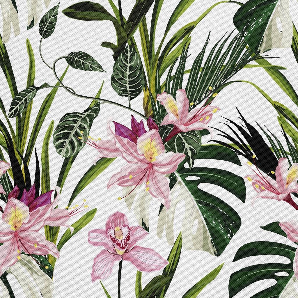 Outdoor Dekostoffe Oxford - Motiv Rosa Oleander I Dx319