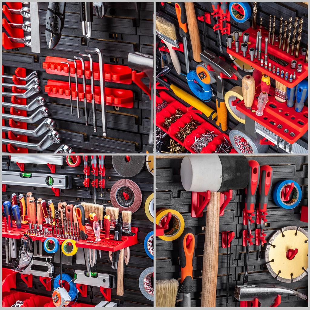 KADAX Настенная панель для инструментов 156x78см, 101 шт., гаражные ящики для мастерской