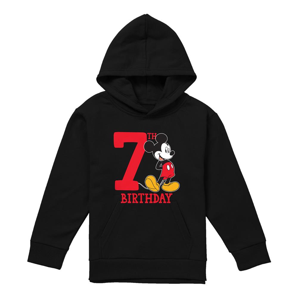 Disney Childrens/Kids Mickey Mouse Shirt 7th Birthday Hoodie
