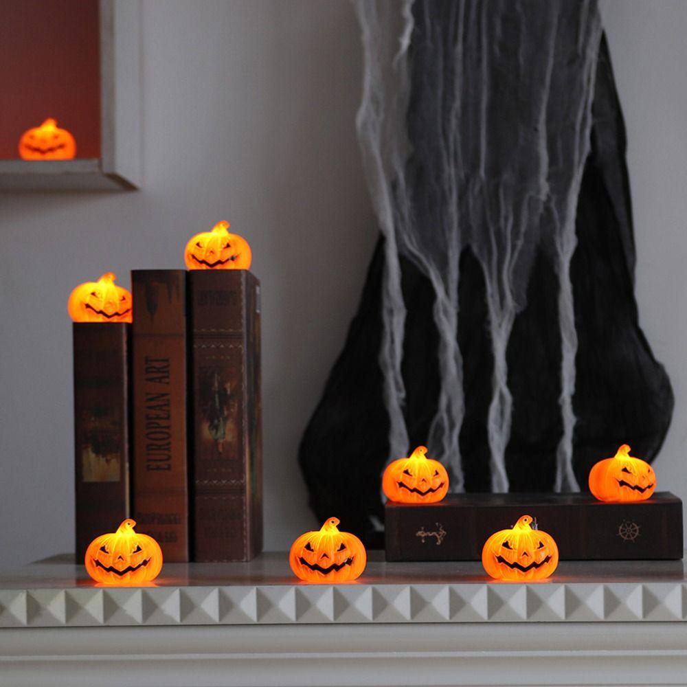 ABS Halloween Decoration LED Candle Lamp New Pumpkin Lamp Photography Props