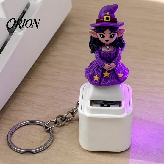 Портативная игра-игрушка антистресс Хэллоуинский брелок со светодиодной подсветкой, Тыква Призрак Череп Звук Перезаряжаемый Карманный Мини-кнопка, USB Подвеска для снятия стресса для