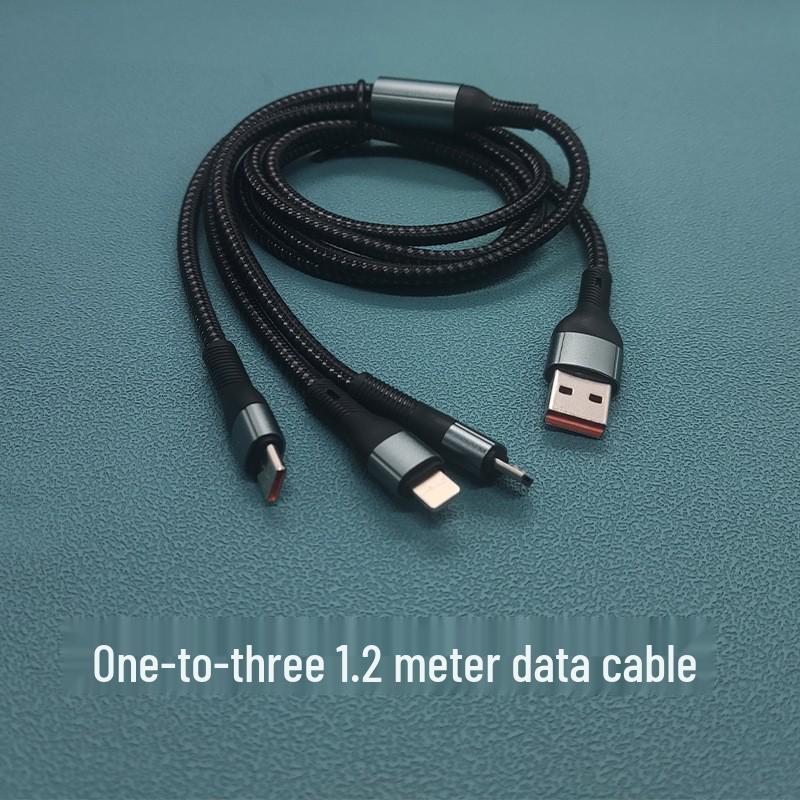 Универсальное автомобильное зарядное устройство Huawei 120 Вт с быстрой зарядкой 3-в-1, кабель Type-C