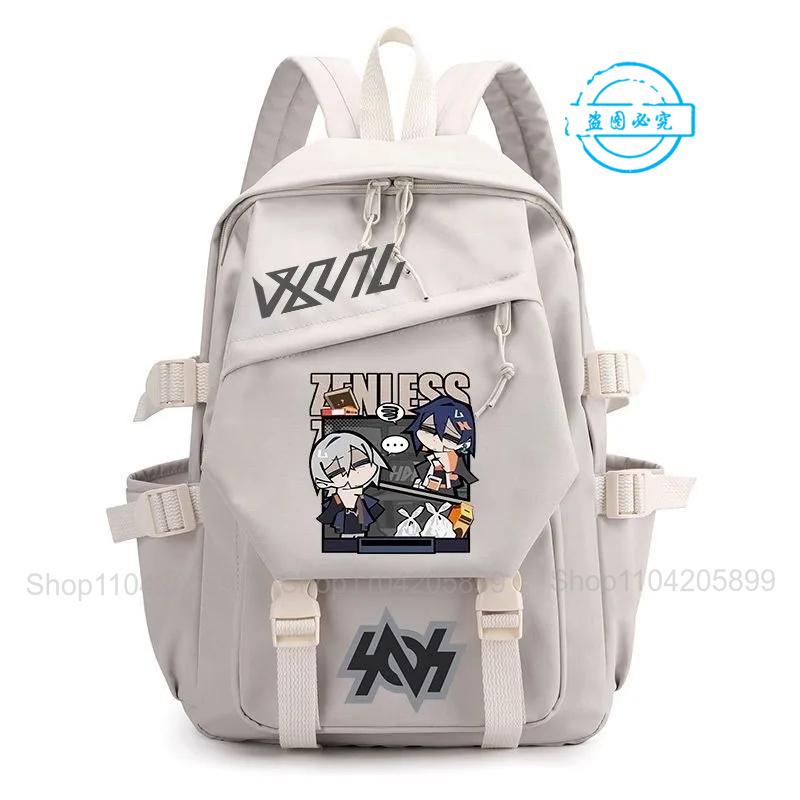 Рюкзак Zenless Zone Zero Аниме Игра Девочки Мальчики Mochila Студенческие Школьные Сумки Мультяшный Дорожный Рюкзак Праздничный Подарок