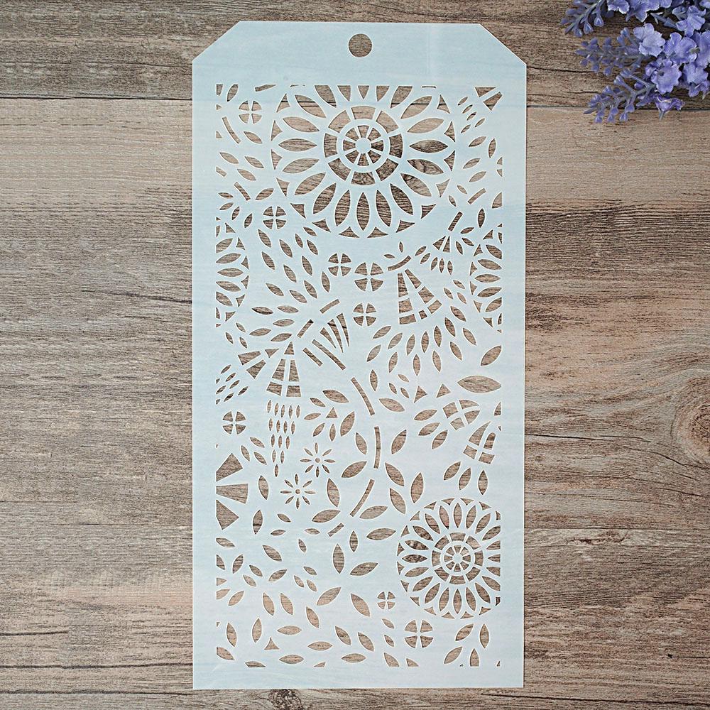 12*24 см DIY ремесло бесшовный трафарет для рисования штамповки для скрапбукинга штампы альбом декоративное тиснение бумажные карты