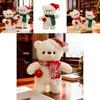 Plush Bear Toy With Scarf And Hat Decor For Kids Christmas Gift And Birthday Present