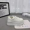 Womens Platform Sneakers With Foam Sole And Elevating Heel For Casual Daily Wear
