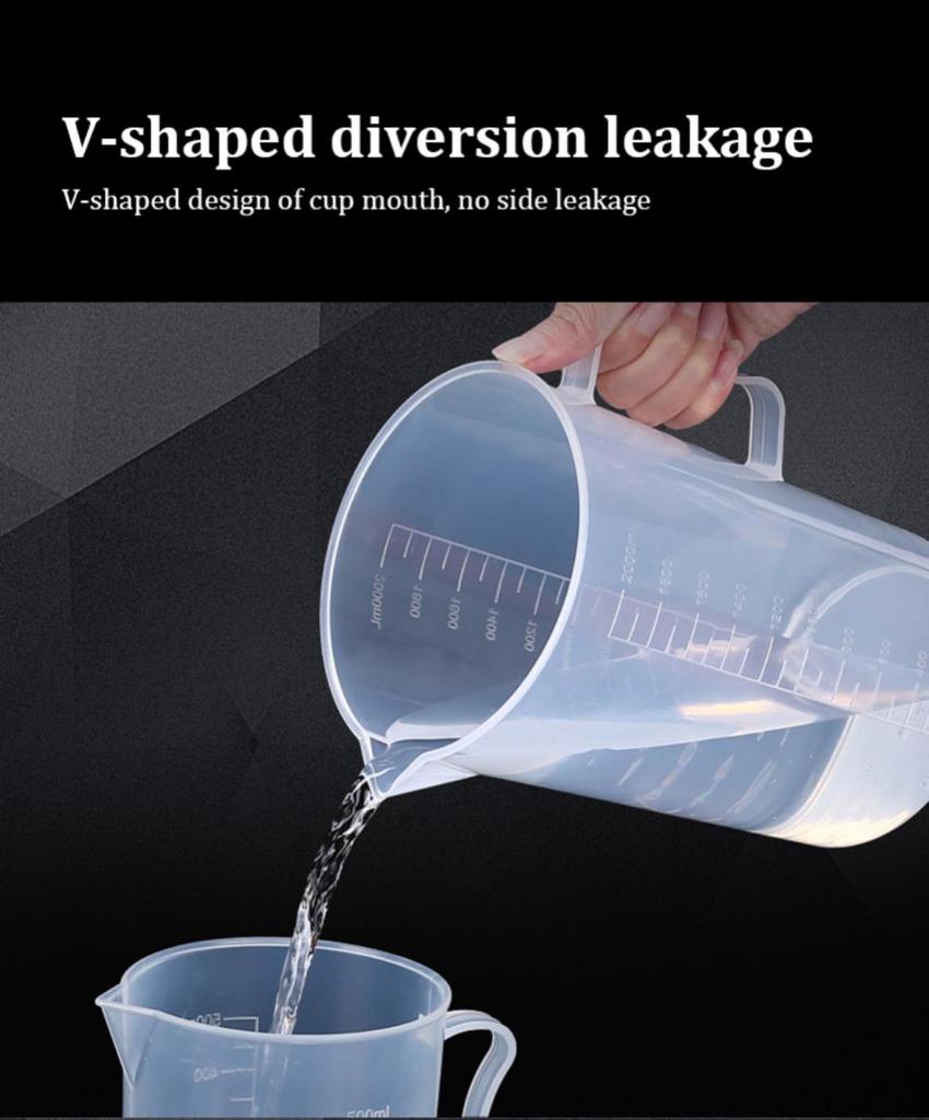 20ml/30ml/50ml/250ml/500ml Thickened Clear Plastic Graduated Measuring Cup Liquid Measure Jug Container Kitchen Measuring Tools
