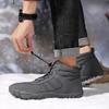 Новые зимние ботинки, мужская повседневная обувь для босиком, уличная рабочая обувь, женские теплые мужские ботильоны на меху, мужские зимние ботинки, большой размер 47
