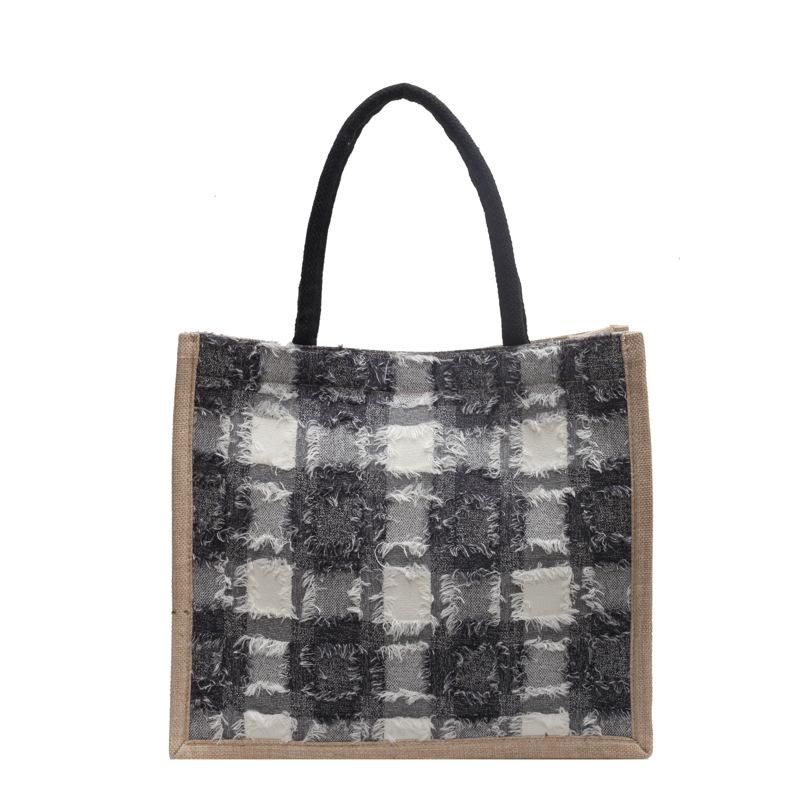 Большая вместительная холщовая сумка, женская модная повседневная сумка через плечо для мам, студенческая портативная сумка для поездок на работу