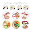 1PCS Jar Opener 4-in-1 Multifunction Screw Cap Jar Lid Openers Manual Tool Can Opener Bottle Can Lid Grip Wrench Kitchen Gadgets