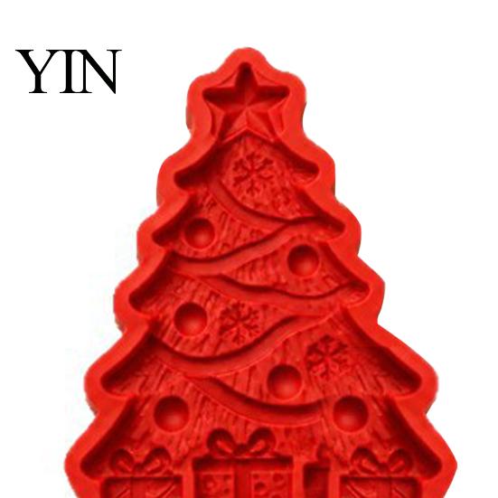 Indoor Outdoor Seasonal Decor Christmas Tree Silicone Mold, Reusable Casting Resin Creative Hobby Crafting Supplies Mold for Plaster, Cement, Soap DIY