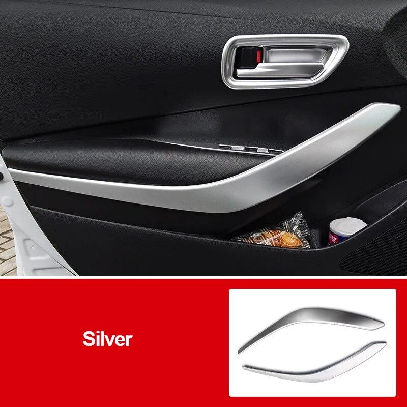 ABS пластиковая внутренняя дверная панель автомобиля, подлокотник, накладка, рамка, подходит для Toyota Corolla 2022 E210, аксессуары