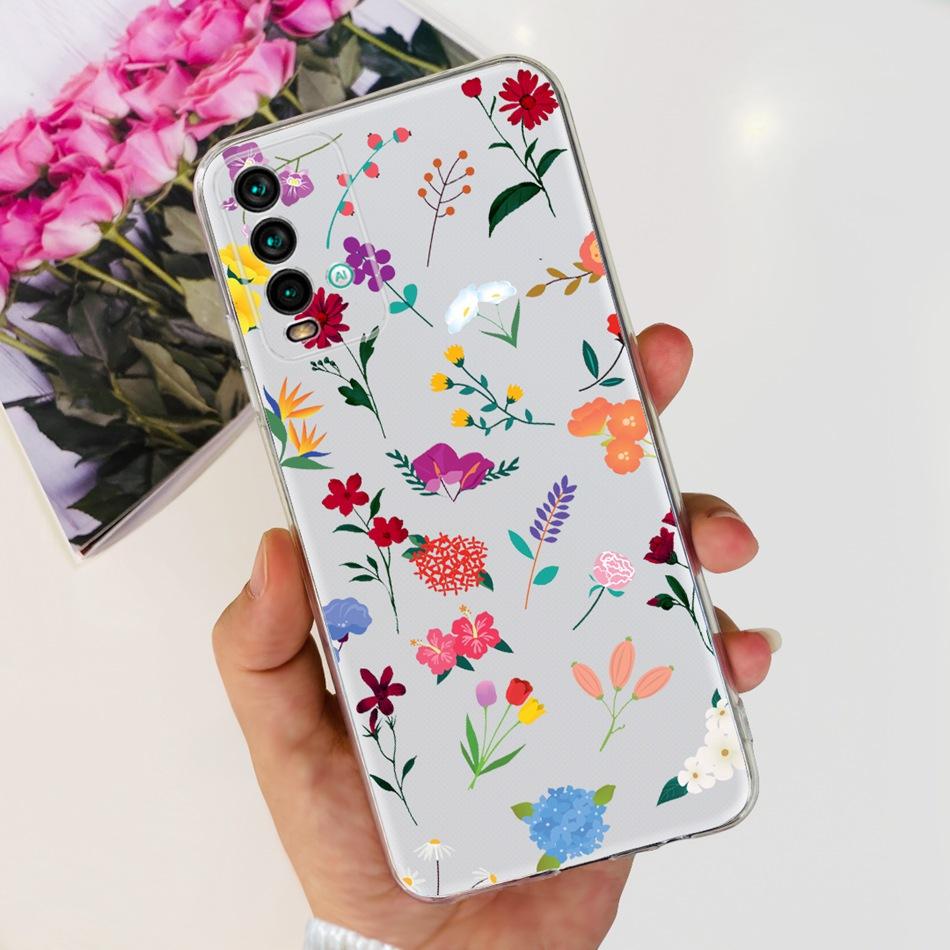 Чехол для Xiaomi Redmi 9T Модный Расписной Мягкий Силикон ТПУ Задняя Крышка Для Redmi 9T Redmi9T Чехлы для Телефона