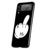 Middle Finger Phone Case For Samsung Galaxy Z Flip 7 6 5 4 3 5G Cover ZFlip7 ZFlip6 ZFlip4 ZFlip5 ZFlip3 Coque Fundas Galaxy Z F