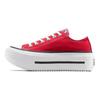 Converse Chuck Taylor All Star Lift Платформа Double Stack Низкие Красные Унисекс Кроссовки Черные Белые A16515C