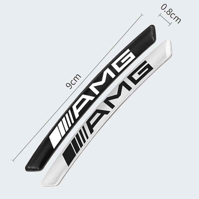 Wheel Hub Styling Stickers Decoration Strip For 4Pcs Car Mercedes Benz AMG GLA W176 CLK W209 W202 W220 W204 W203 W210 GLC